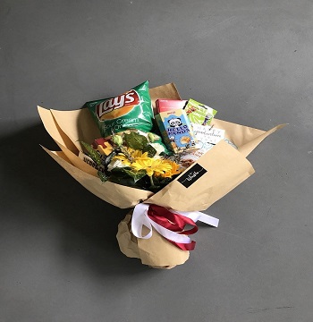 Snack filled bouquet